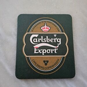 Carlsberg Export Beer Coaster‎ Copenhagen Denmark Barware Collectible